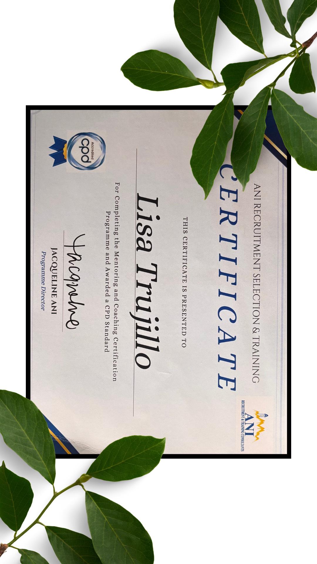 CPD Accredited Mentoring and Coaching Certificate