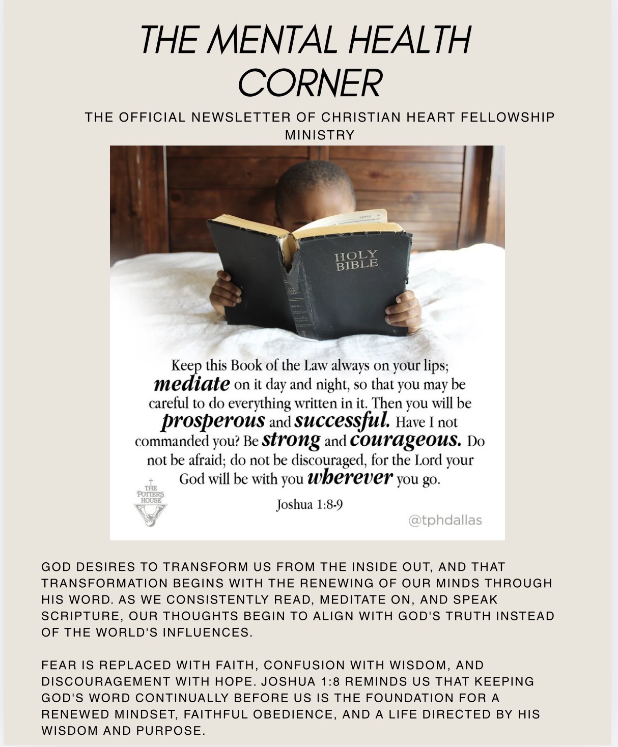 The Mental Health Corner - July 2026 Newsletter