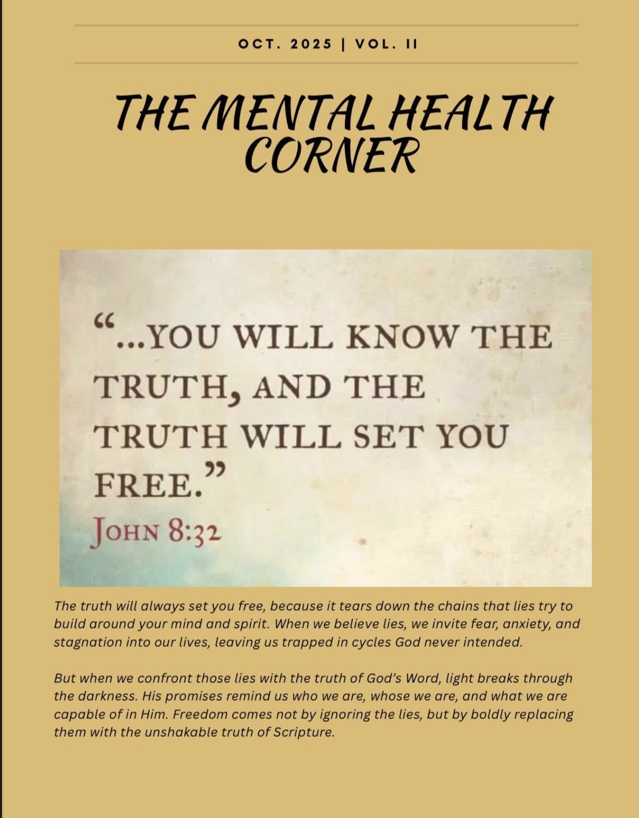 October 2025 Newsletter Cover