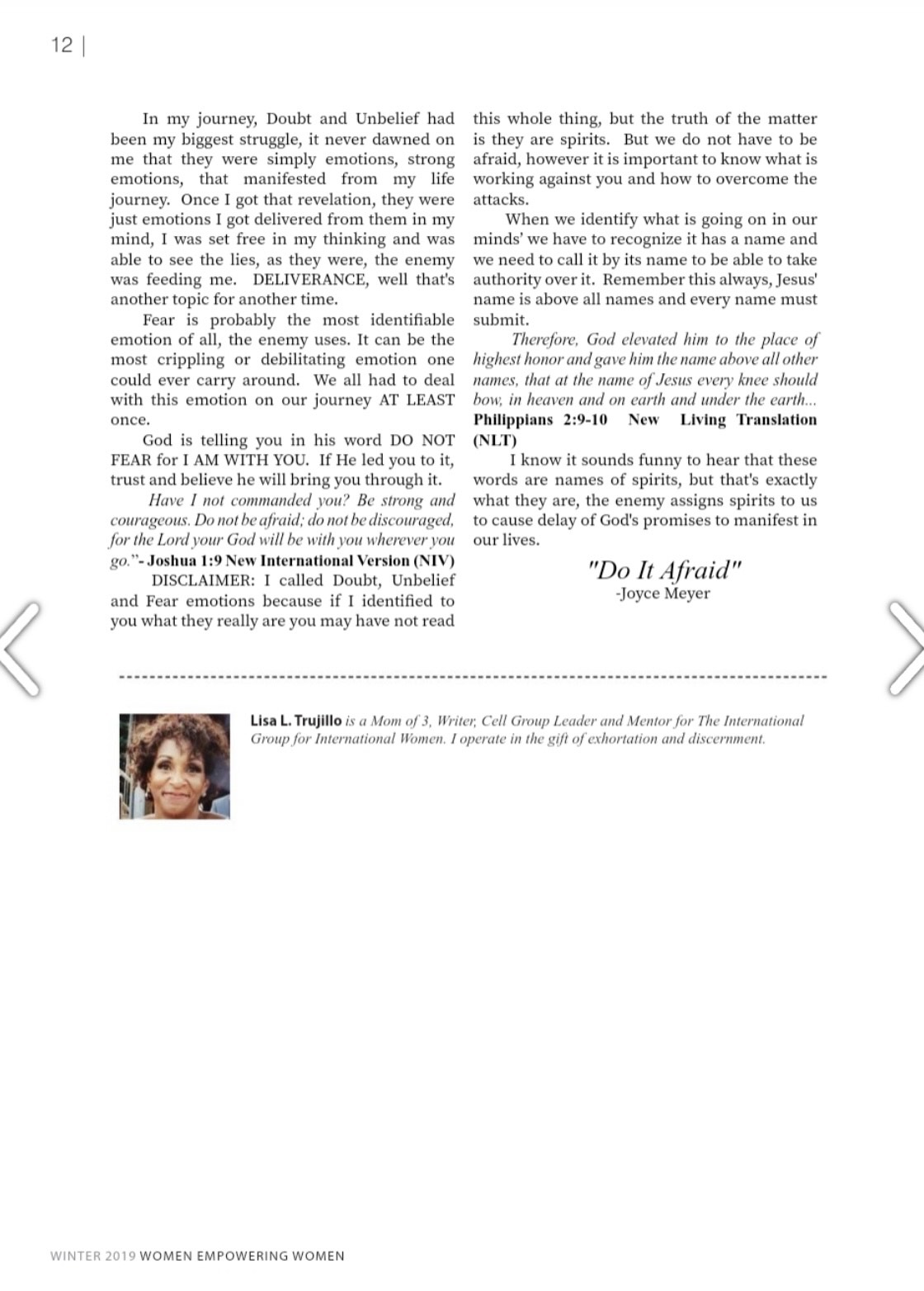 Doubt, Unbelief & Fear - Page 2