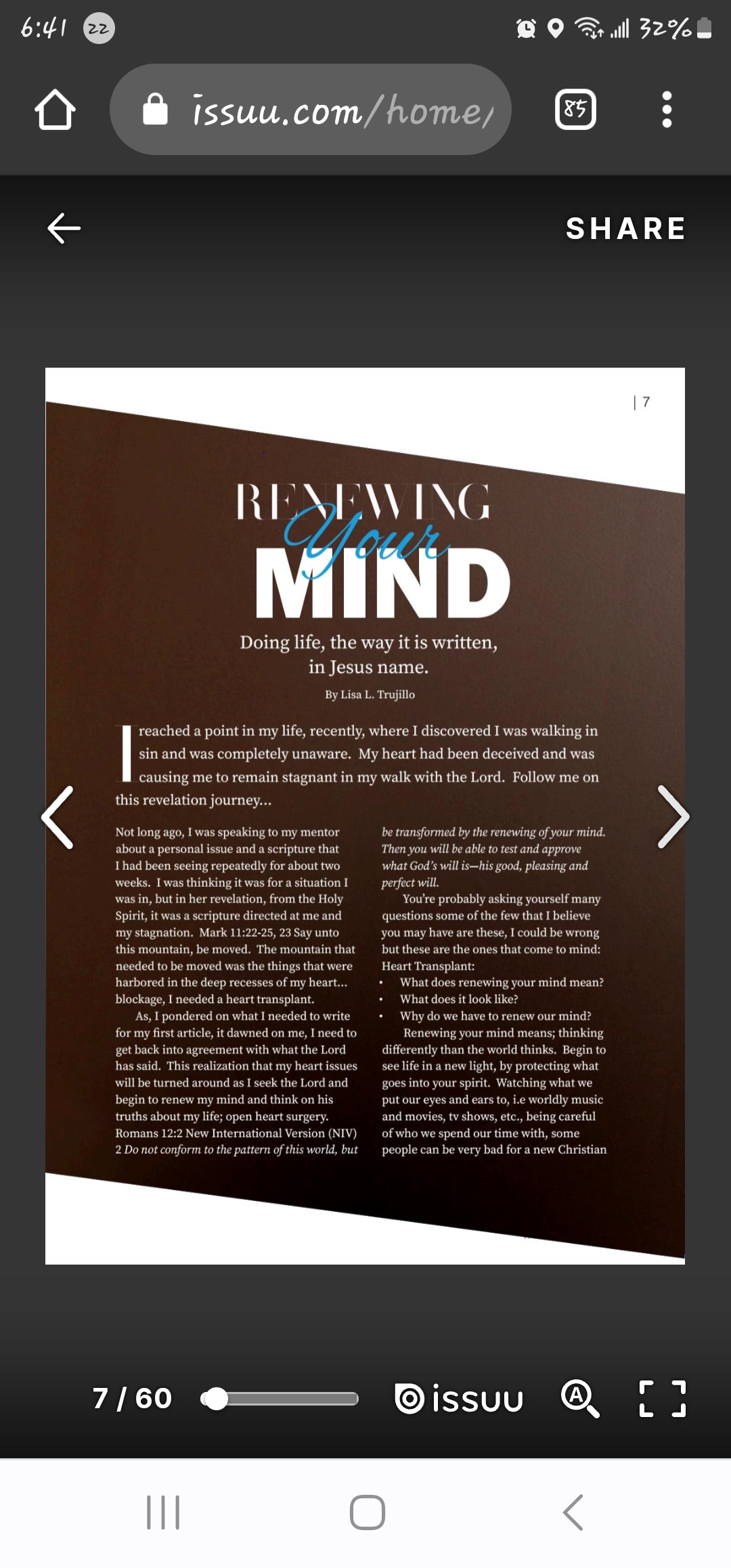 Renewing Your Mind - Page 1